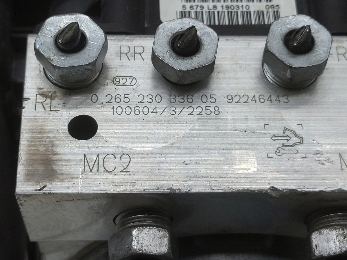 2010-2011 Chevrolet Camaro Anti-Lock Brake ABS Pump Module Actuator OEM P/N:92246443 0 265 336 05 Fits Fits 2010 2011 OEM Us