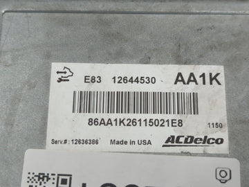 2011-2012 Chevrolet Cruze PCM Engine Control Computer ECU ECM PCU OEM P/N:12644530 Fits Fits 2009 2010 2011 2012 2013 2014 OEM Used Auto Parts