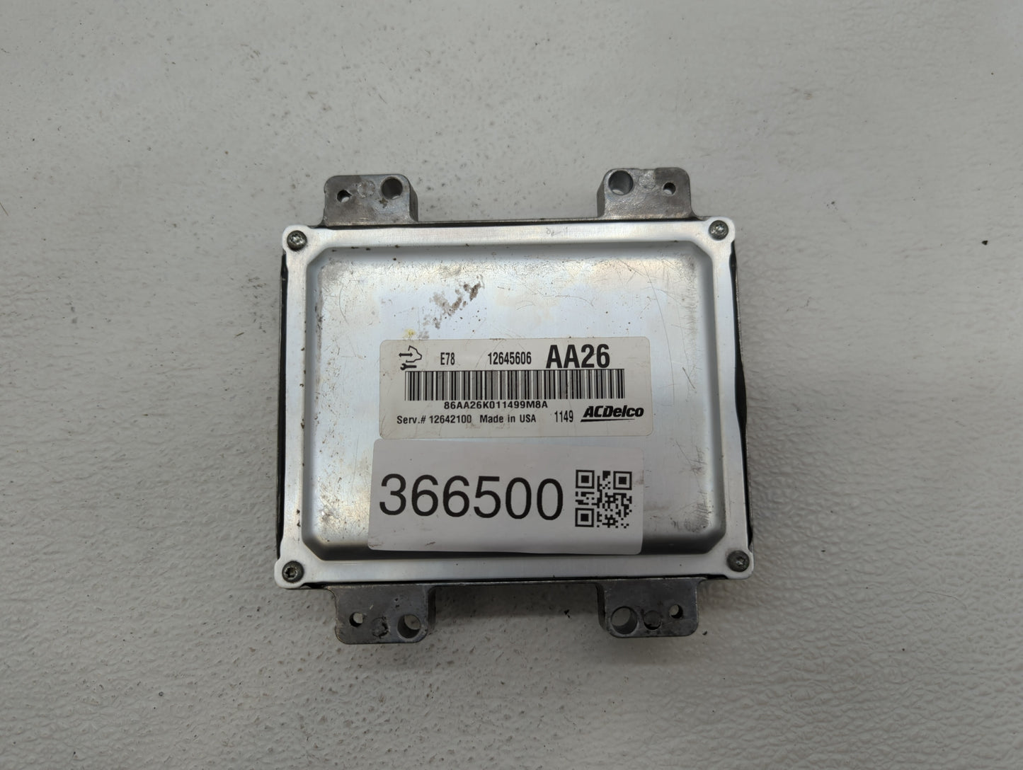2011 Chevrolet Cruze PCM Engine Control Computer ECU ECM PCU OEM P/N:12642100 12616532, 12640752, 12645606, 12644081 Fits OE