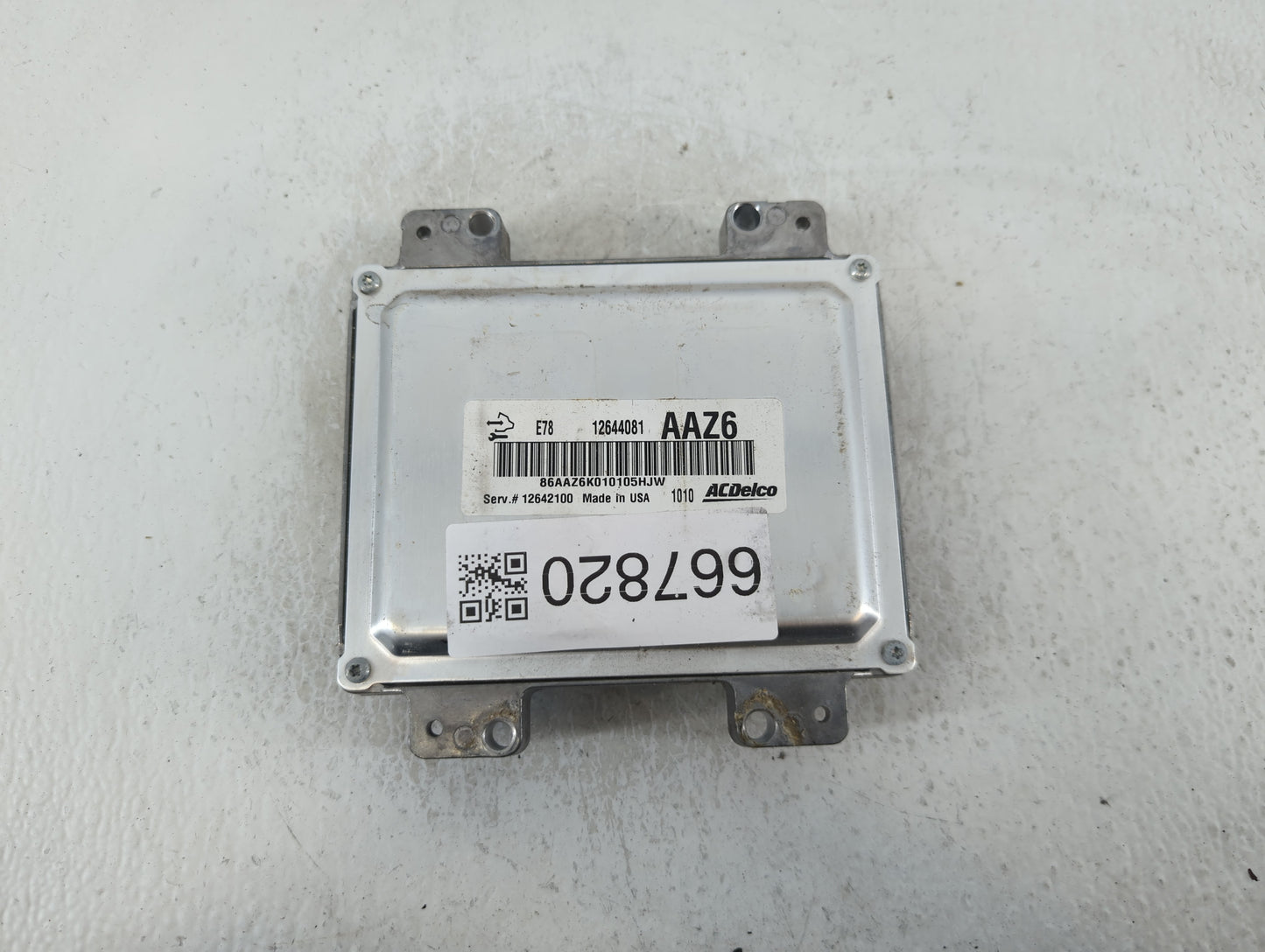 2011 Chevrolet Cruze PCM Engine Control Computer ECU ECM PCU OEM P/N:12642100 E78 12644081 Fits OEM Used Auto Parts - Oemuse