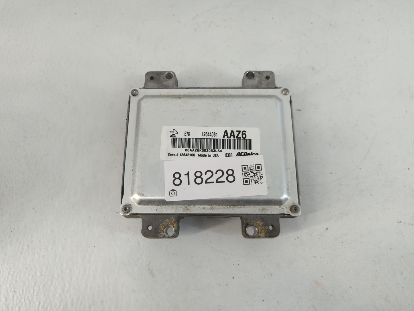 2011 Chevrolet Cruze PCM Engine Control Computer ECU ECM PCU OEM P/N:E78 12644081 Fits OEM Used Auto Parts - Oemusedautopart