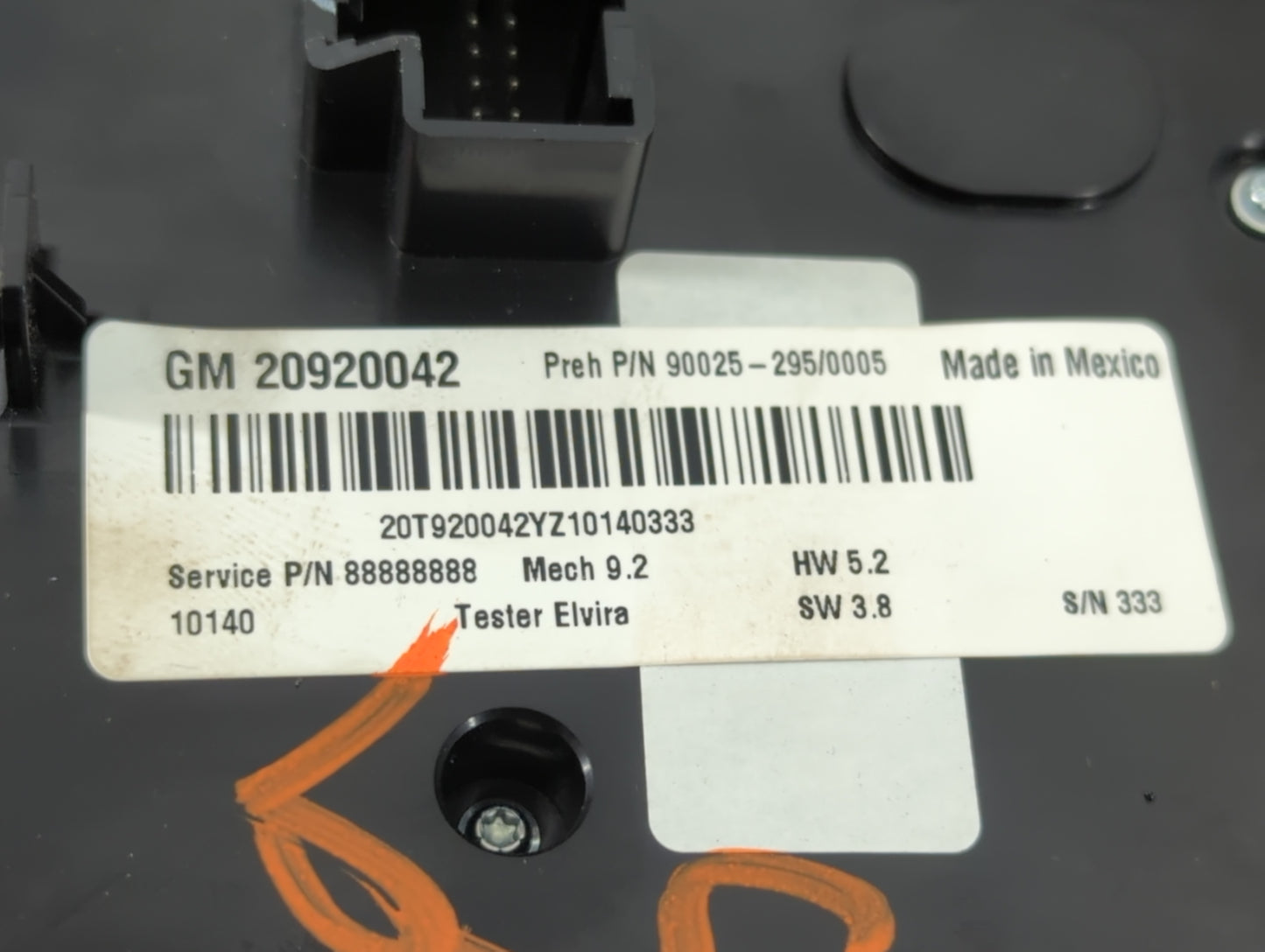 2010-2011 Chevrolet Equinox Radio AM FM Cd Player Receiver Replacement P/N:90025-295 Fits Fits 2010 2011 OEM Used Auto Parts