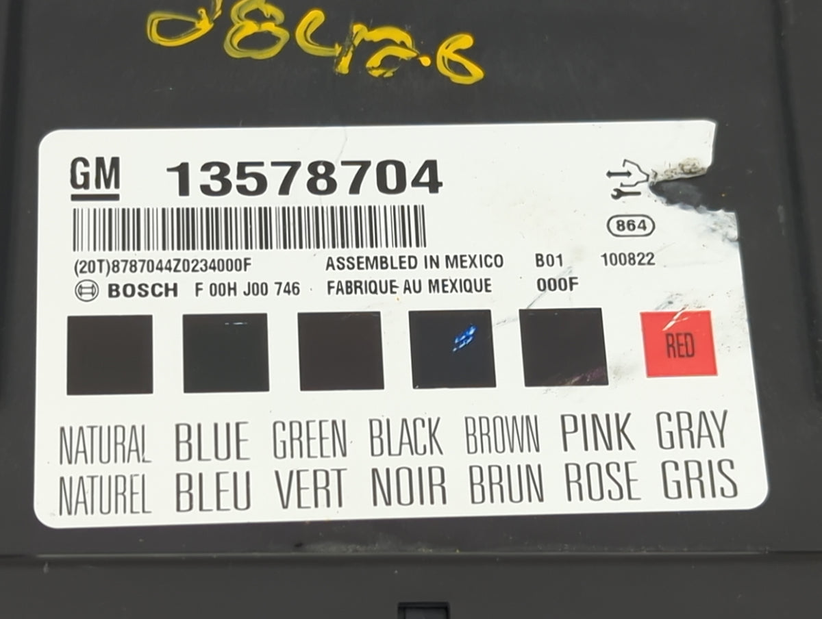2010-2014 Chevrolet Equinox Body Control Module Bcm Inner Cabin Fuse Box 895214 - Oemusedautoparts1.com