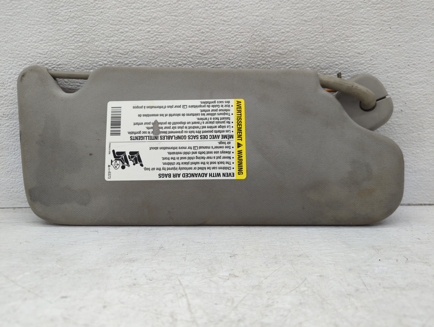 2006-2016 Chevrolet Impala Sun Visor Shade Replacement Passenger Right Mirror Fits OEM Used Auto Parts - Oemusedautoparts1.c