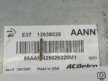 2010-2011 Chevrolet Impala PCM Engine Control Computer ECU ECM PCU OEM P/N:12638026 12612397 Fits OEM Used Auto Parts