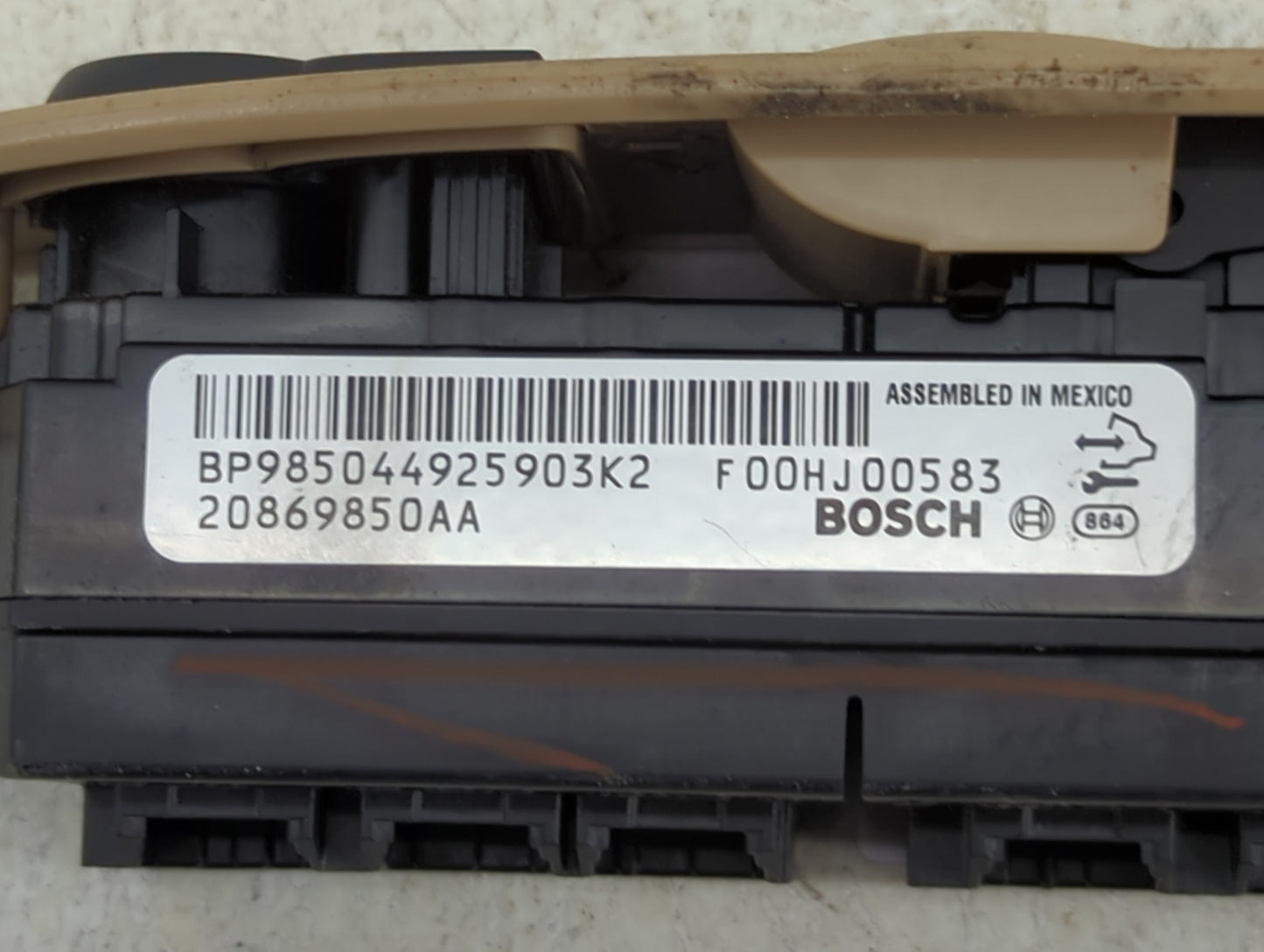 2009-2016 Chevrolet Impala Master Power Window Switch Replacement Driver Side Left P/N:20869850AA F00HJ00583 Fits OEM Used A