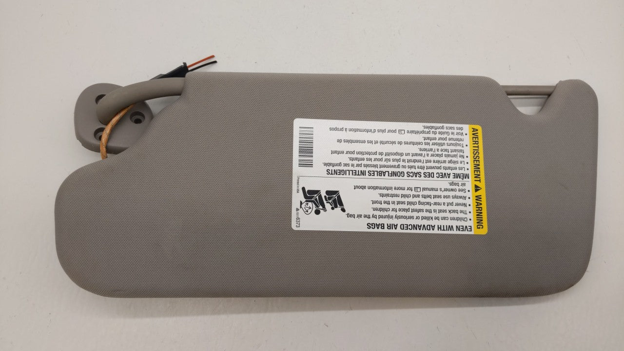 2011 Chevrolet Impala Sun Visor Shade Replacement Passenger Right Mirror Fits OEM Used Auto Parts - Oemusedautoparts1.com