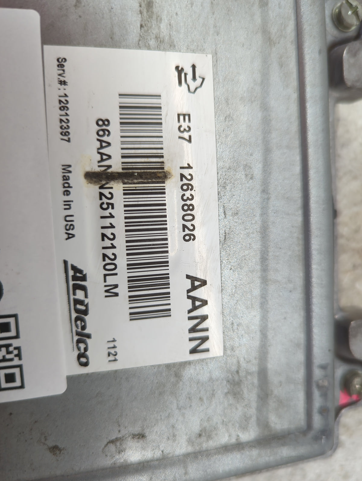 2007-2012 Chevrolet Malibu PCM Engine Control Computer ECU ECM PCU OEM P/N:12638026 12612397 Fits OEM Used Auto Parts - Oemu