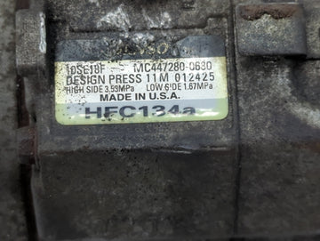 2011-2013 Chevrolet Silverado 1500 Air Conditioning A/c Ac Compressor Oem