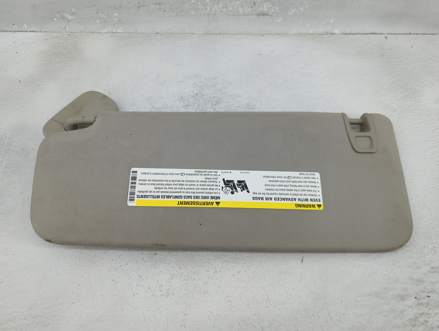 2011 Chevrolet Silverado 1500 Pickup Sun Visor Shade Replacement Passenger Right Mirror Fits OEM Used Auto Parts - Oemusedau