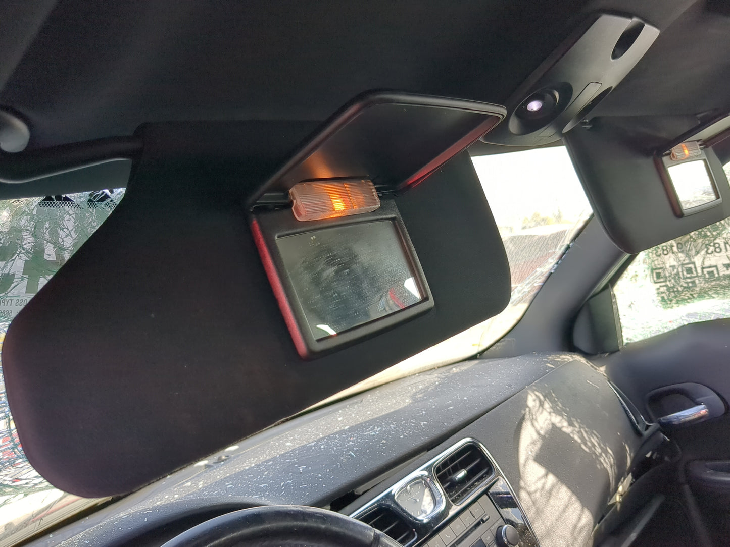 2011-2014 Chrysler 200 Sun Visor Shade Replacement Driver Left Mirror Fits Fits 2011 2012 2013 2014 OEM Used Auto Parts - Oe