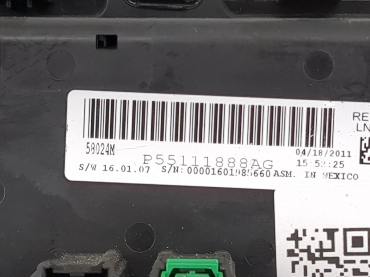 2011-2014 Chrysler 200 Climate Control Module Temperature AC/Heater Replacement P/N:P55111888AG Fits OEM Used Auto Parts - O