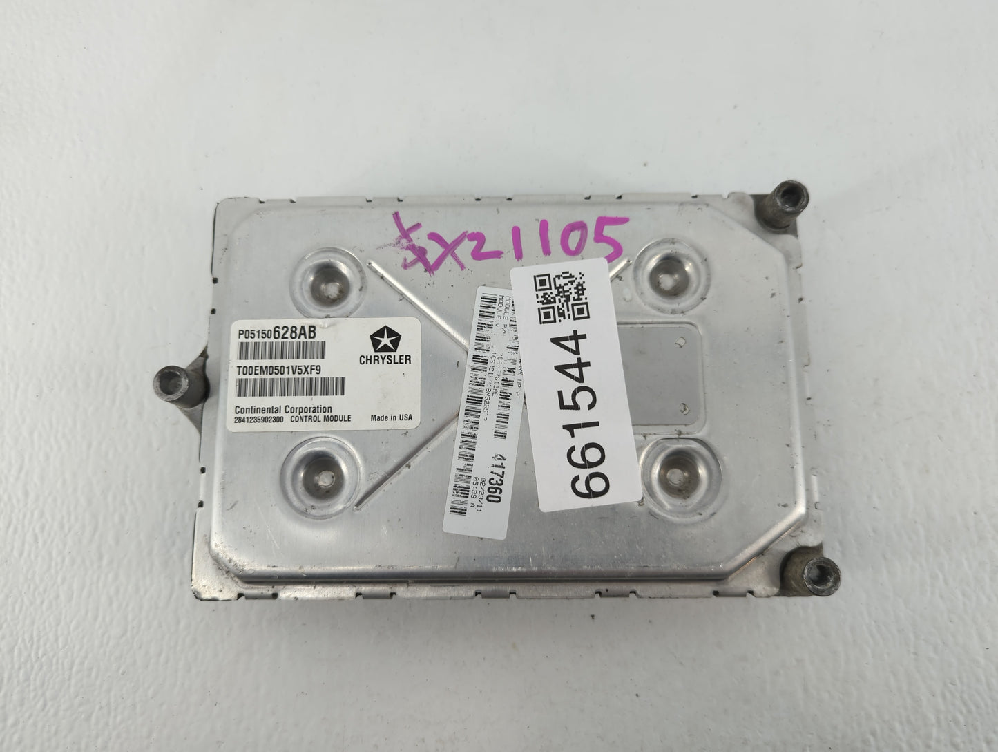 2011 Chrysler 200 PCM Engine Control Computer ECU ECM PCU OEM P/N:417360 Fits OEM Used Auto Parts - Oemusedautoparts1.com