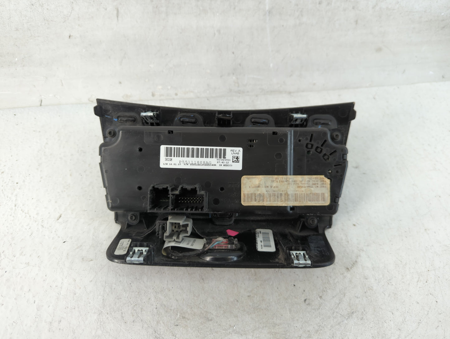 2011-2014 Chrysler 200 Climate Control Module Temperature AC/Heater Replacement P/N:P55111888AG Fits OEM Used Auto Parts - O