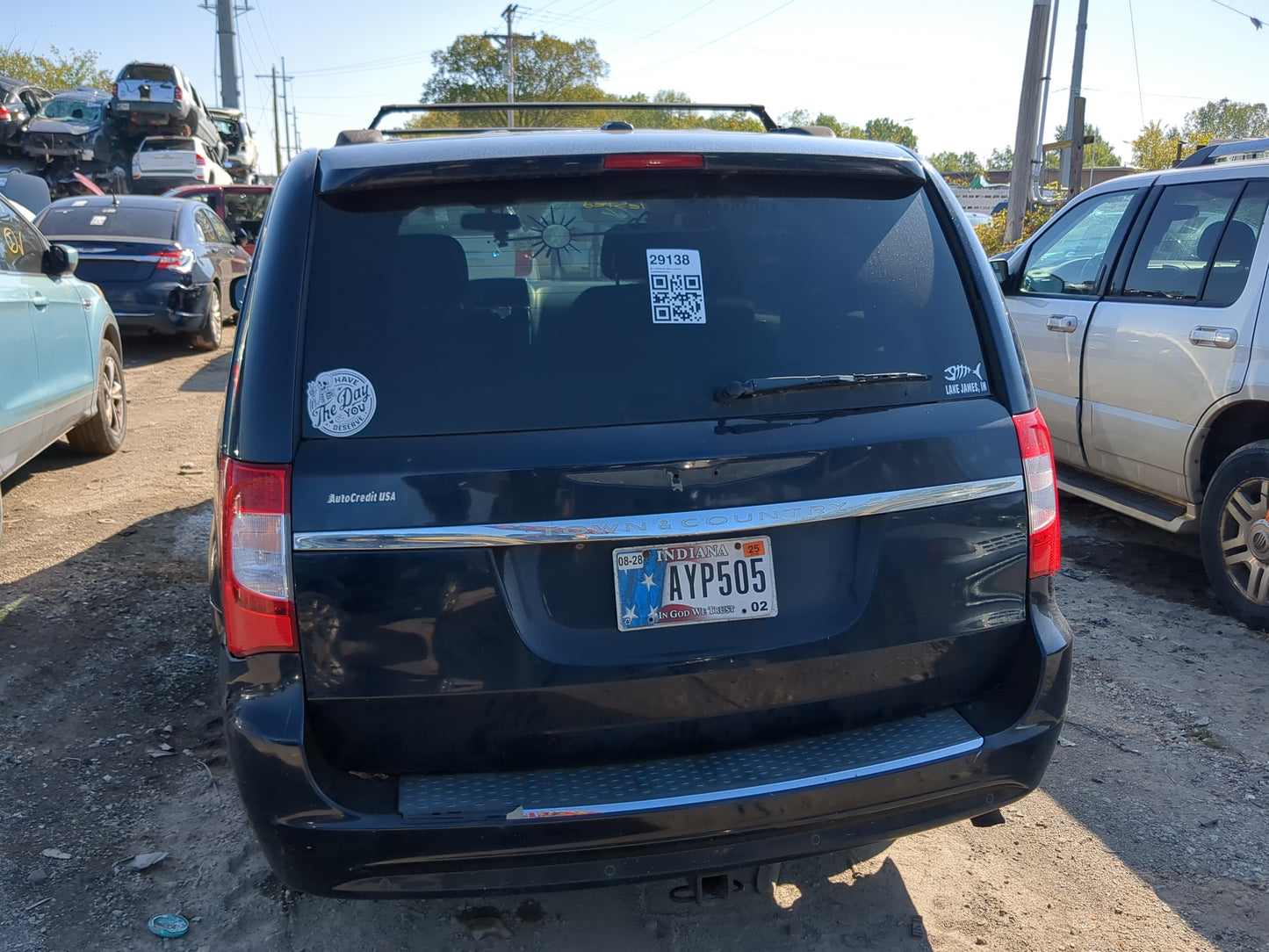 2011 Chrysler Town & Country Trunk/decklid/hatch/tailgate Oem - Oemusedautoparts1.com