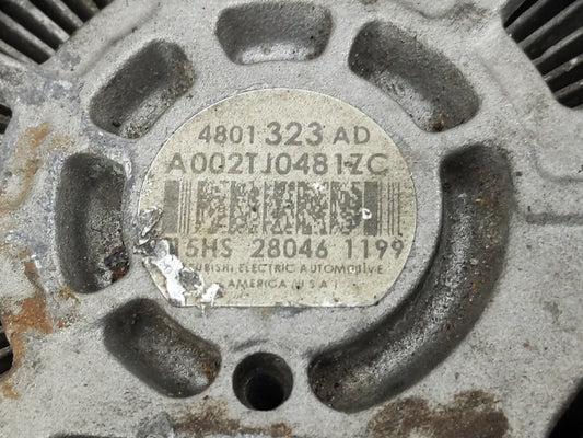 2008-2014 Dodge Avenger Alternator Replacement Generator Charging Assembly Engine OEM P/N:4801 323 AD Fits OEM Used Auto Parts