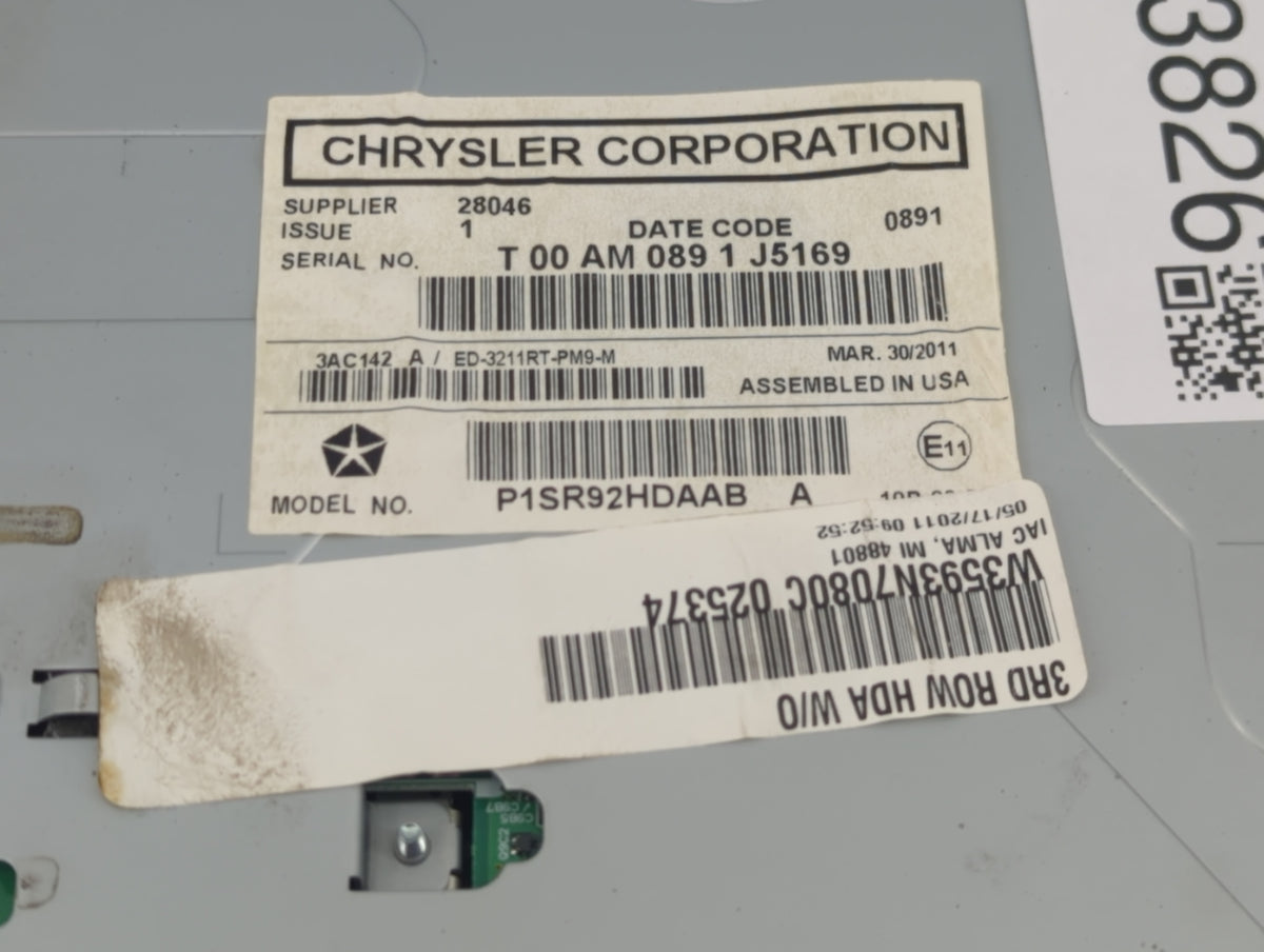 Dodge Caravan Information Radio Display Screen 1293826 - Oemusedautoparts1.com
