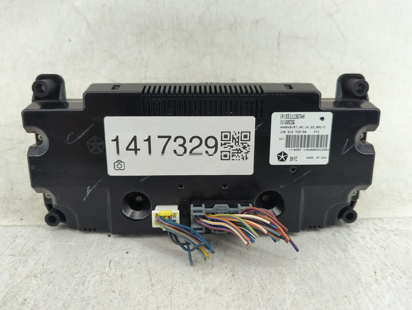 2011 Dodge Caravan Climate Control Module Temperature AC/Heater Replacement P/N:55111367AH Fits OEM Used Auto Parts - Oemuse