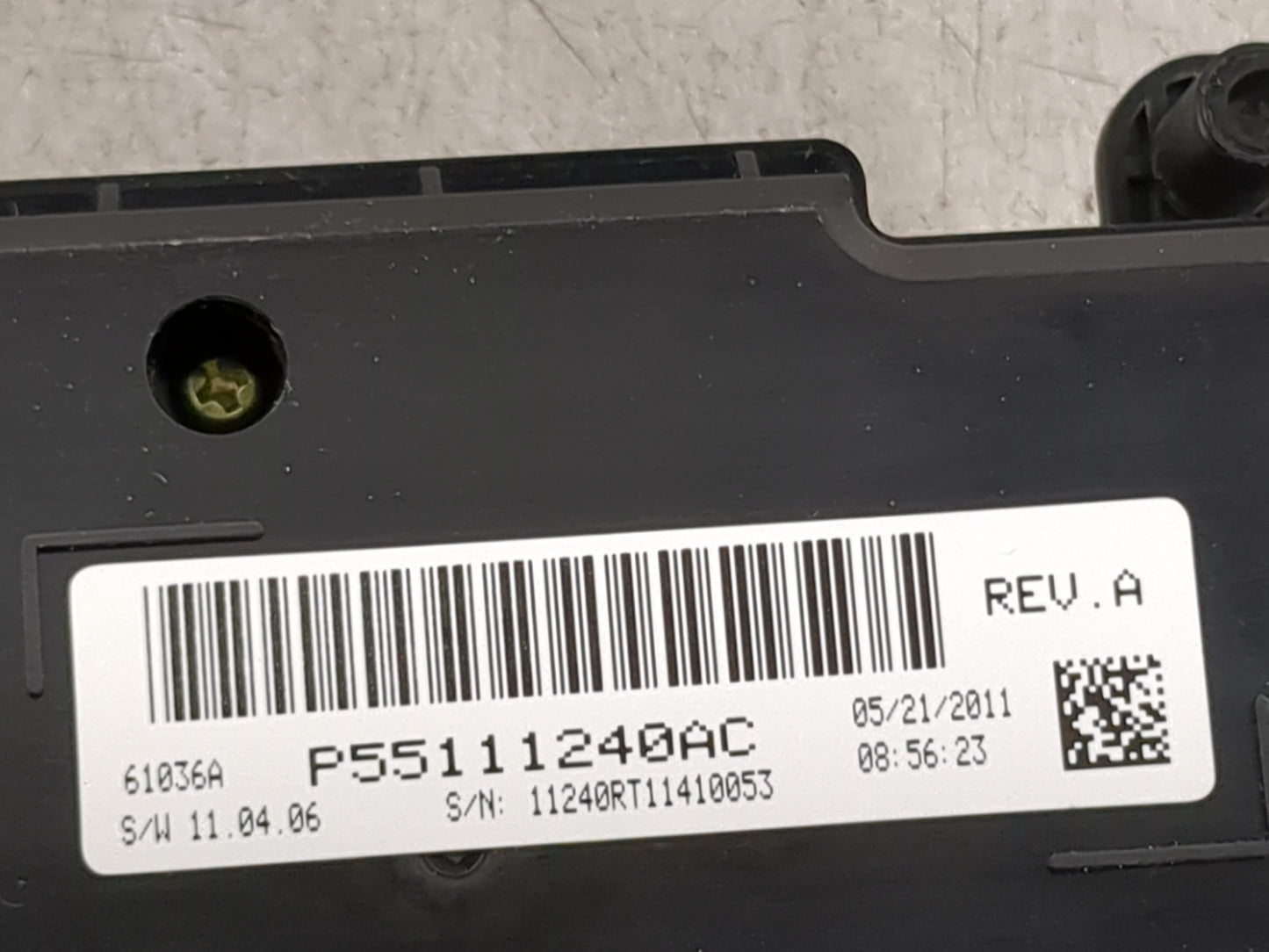 2011 Dodge Caravan Climate Control Module Temperature AC/Heater Replacement P/N:P55111240AC Fits OEM Used Auto Parts - Oemus