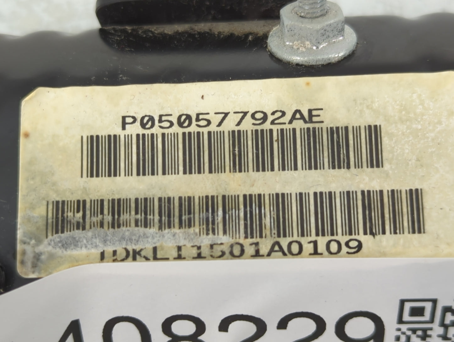 2011-2014 Dodge Charger Air Bag Driver Left Knee OEM P/N:5057792AE Fits Fits 2011 2012 2013 2014 OEM Used Auto Parts - Oemus
