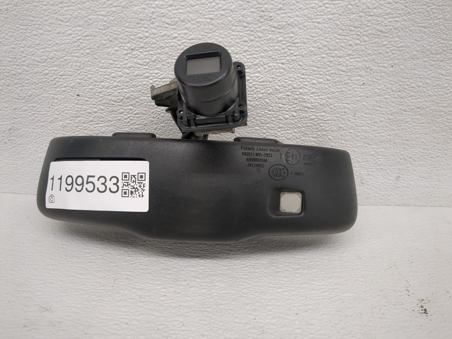 2011-2013 Dodge Durango Interior Rear View Mirror Replacement OEM P/N:E1102651 Fits Fits 2011 2012 2013 OEM Used Auto Parts