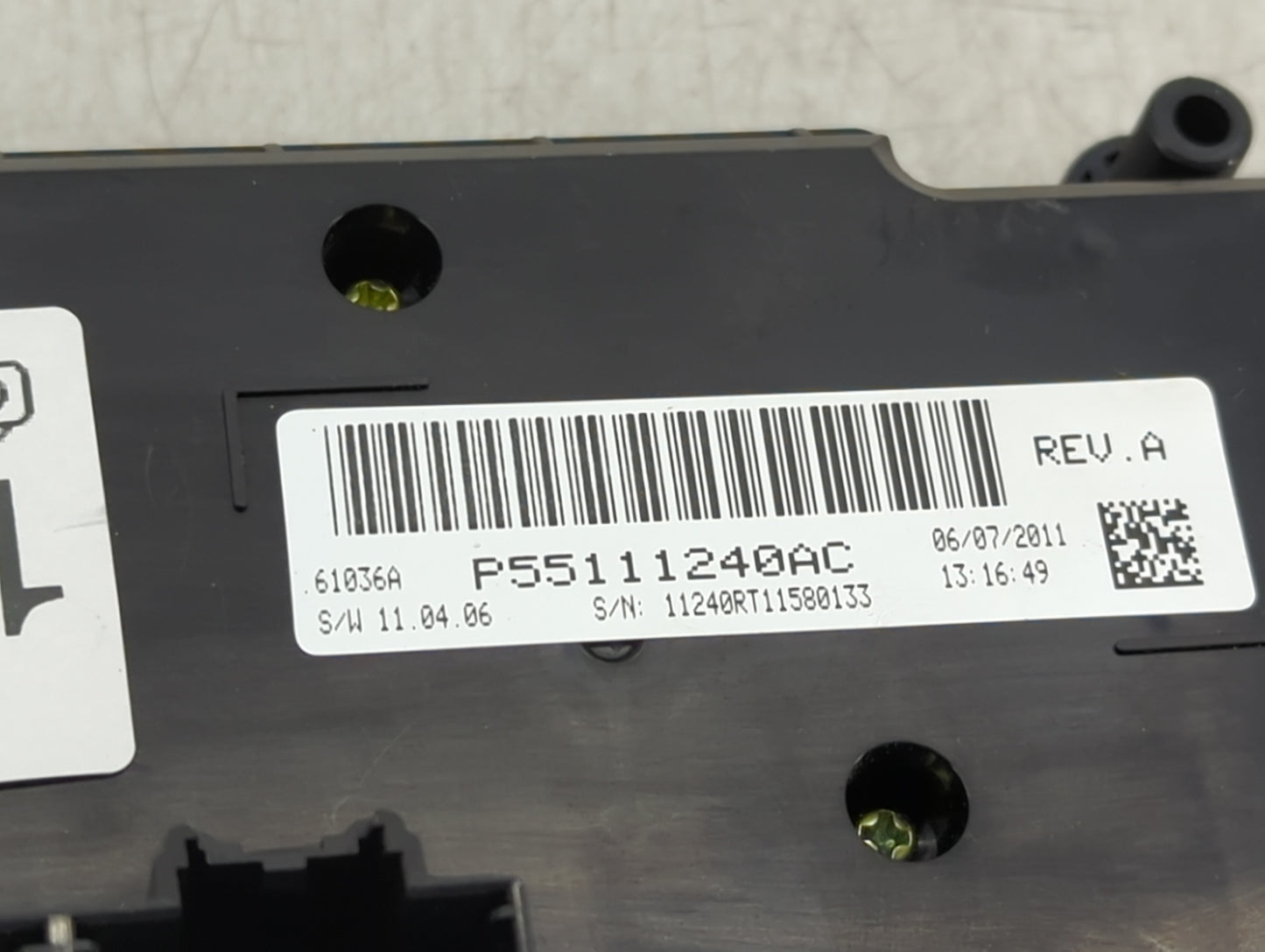 2011-2020 Dodge Grand Caravan Climate Control Module Temperature AC/Heater Replacement P/N:P55111240AC Fits OEM Used Auto Pa