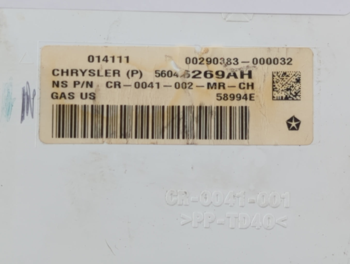 2011 Dodge Journey Instrument Cluster Speedometer Gauges P/N:56046269AH 56046749AE Fits OEM Used Auto Parts - Oemusedautopar