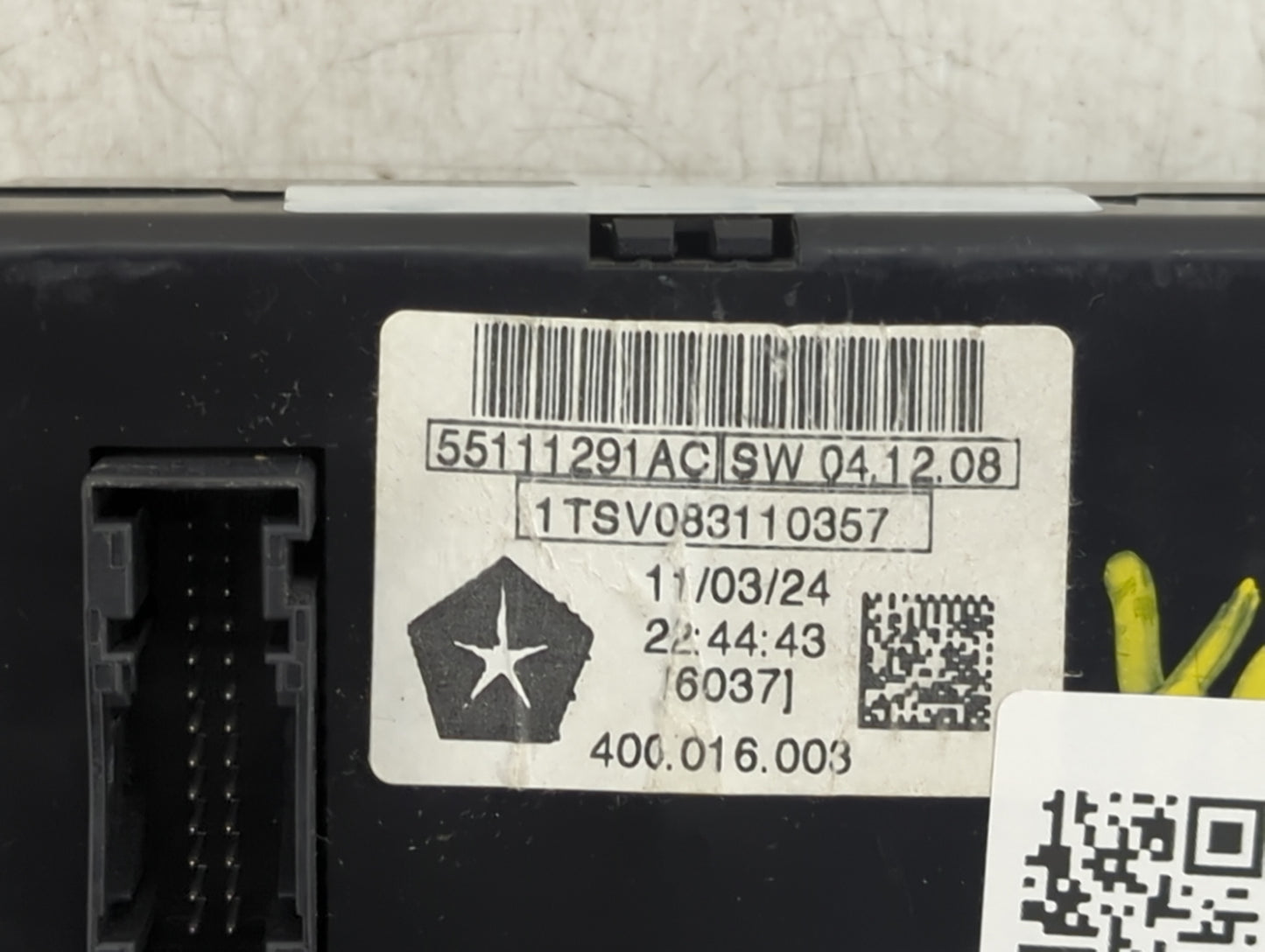 2011 Dodge Ram 1500 Climate Control Module Temperature AC/Heater Replacement P/N:55111291AC Fits Fits 2010 2012 OEM Used Aut