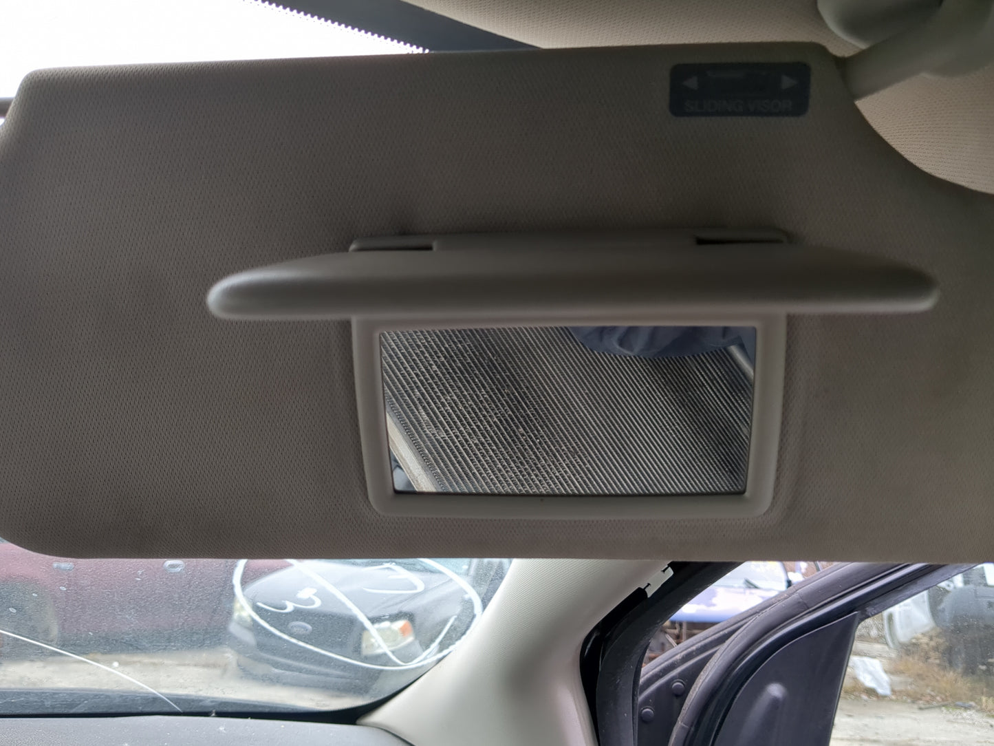 2011-2014 Ford Edge Sun Visor Shade Replacement Passenger Right Mirror Fits Fits 2011 2012 2013 2014 2015 OEM Used Auto Part