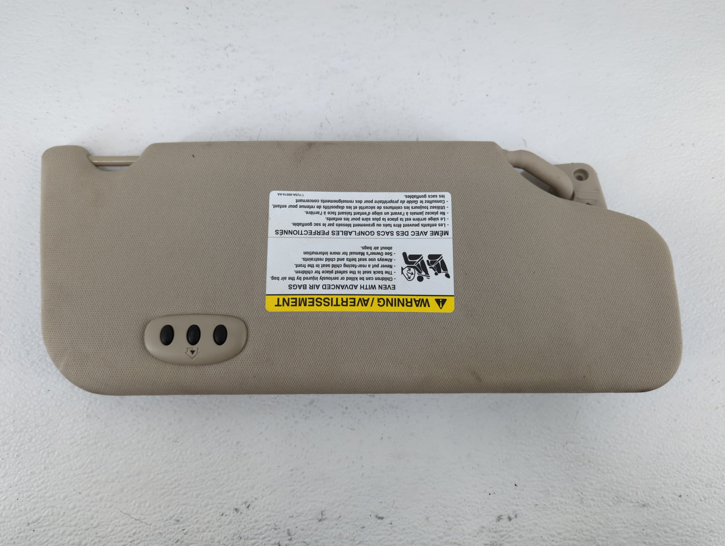 2011-2014 Ford Edge Sun Visor Shade Replacement Passenger Right Mirror Fits Fits 2011 2012 2013 2014 2015 OEM Used Auto Part