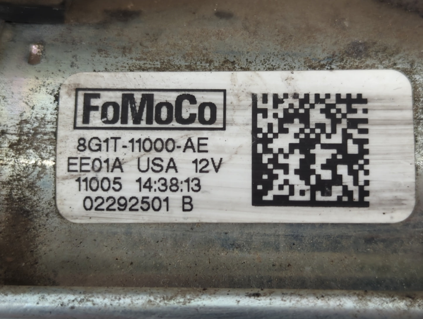 2007-2018 Ford Edge Car Starter Motor Solenoid OEM P/N:8G1T-11000-AE Fits OEM Used Auto Parts - Oemusedautoparts1.com