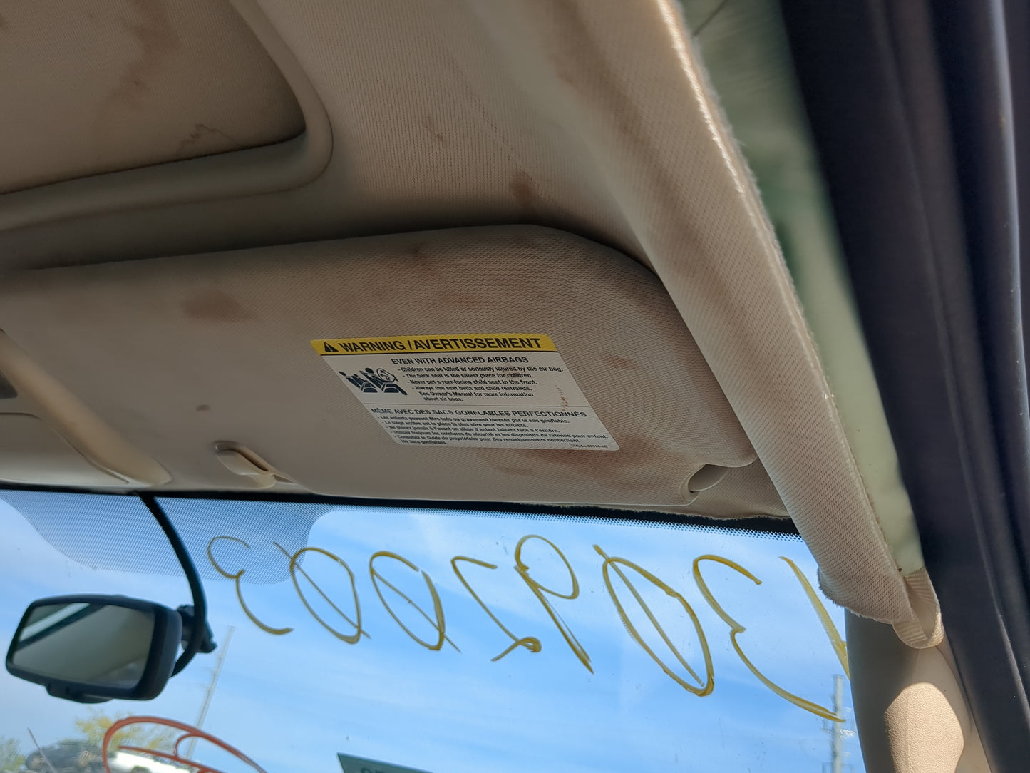 2010-2012 Ford Escape Sun Visor Shade Replacement Passenger Right Mirror Fits Fits 2010 2011 2012 OEM Used Auto Parts - Oemu