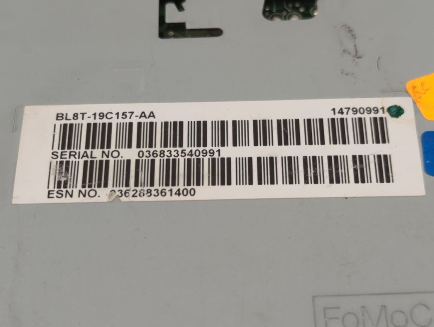 2011-2012 Ford Escape Radio AM FM Cd Player Receiver Replacement P/N:BL8T-19C157-AA Fits Fits 2011 2012 OEM Used Auto Parts