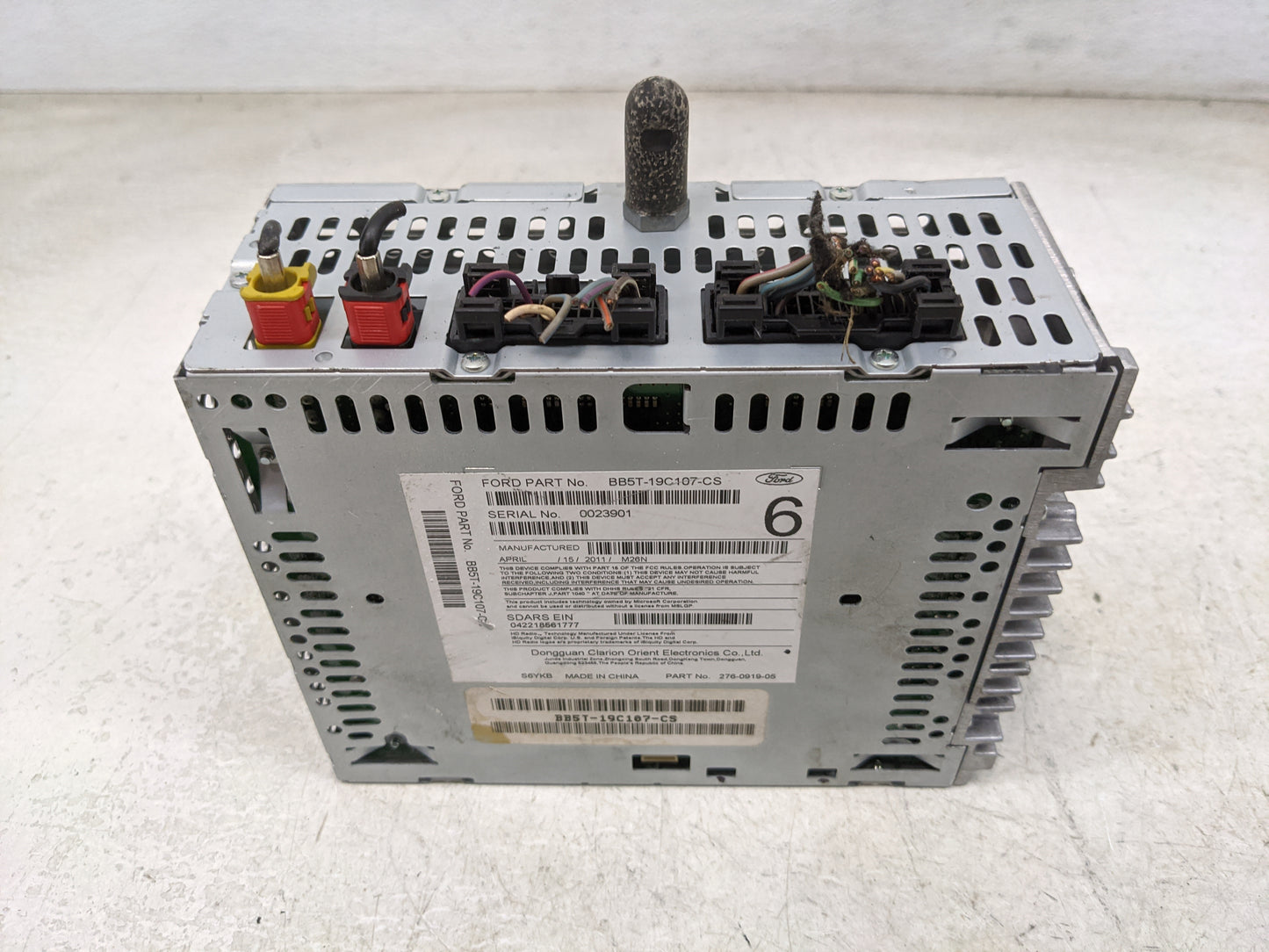 2011 Ford Explorer Radio AM FM Cd Player Receiver Replacement P/N:BB5T-19C107-CS PU-3253L-S, 278-0919-05 Fits OEM Used Auto