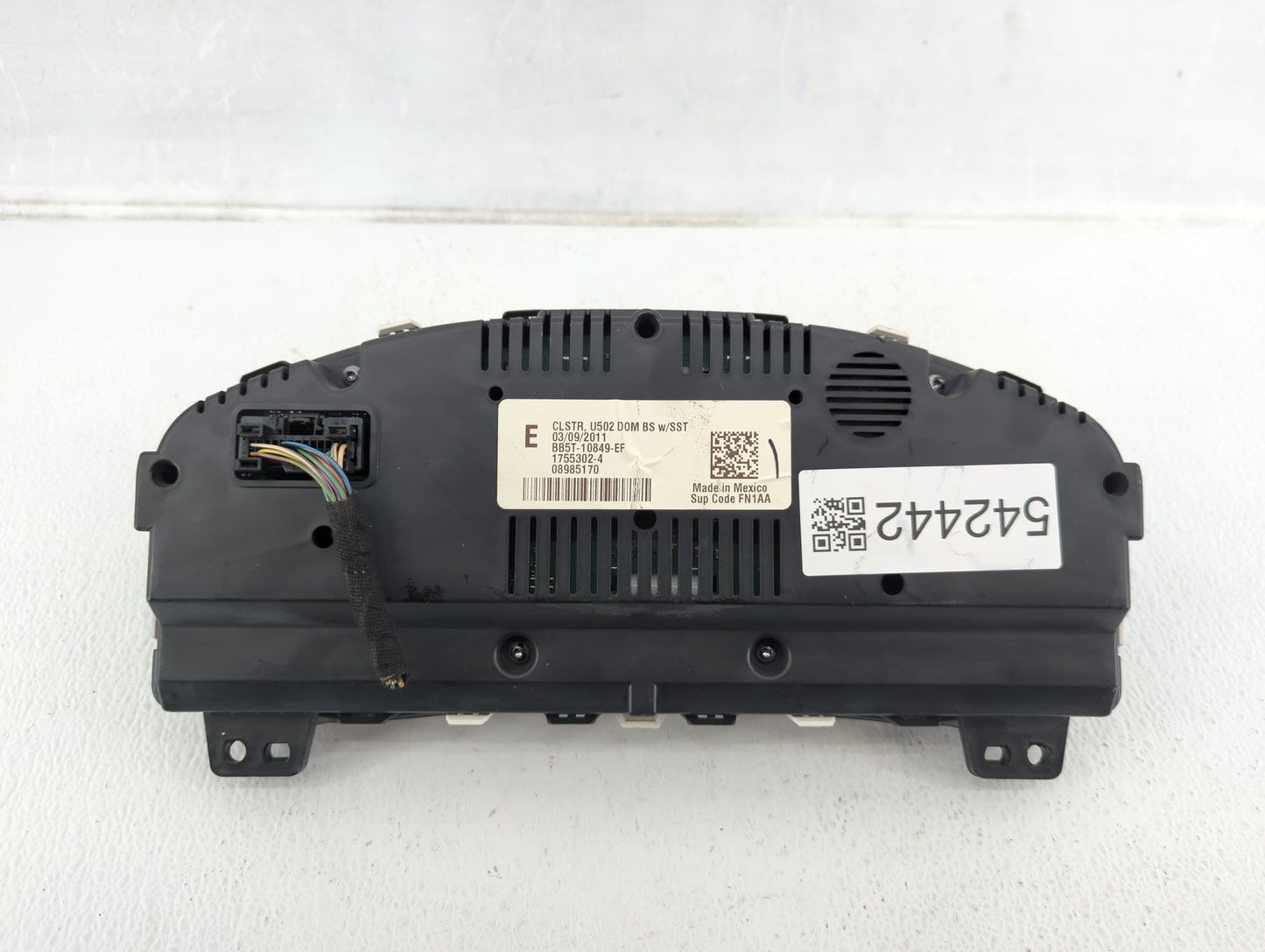 2011 Ford Explorer Instrument Cluster Speedometer Gauges P/N:BB5T-10849-EF Fits OEM Used Auto Parts - Oemusedautoparts1.com