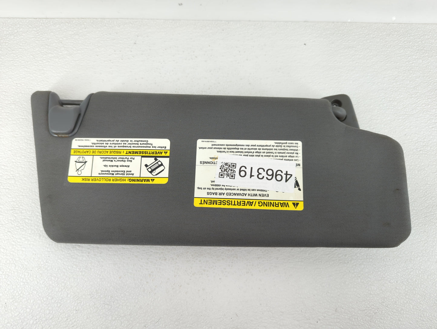 2011-2014 Ford F-150 Sun Visor Shade Replacement Passenger Right Mirror Fits Fits 2011 2012 2013 2014 OEM Used Auto Parts -