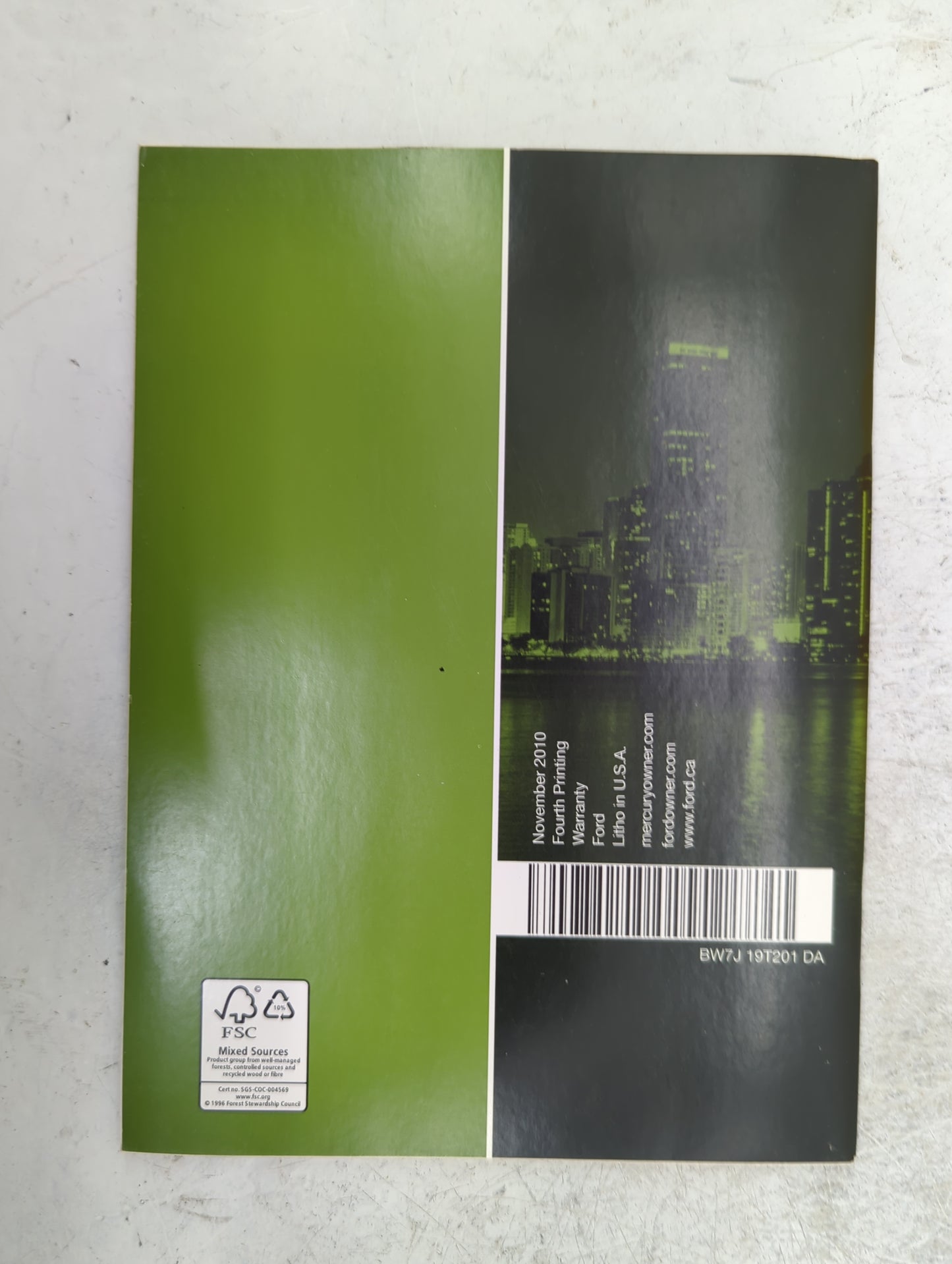 2011 Ford Fiesta Owners Manual Book Guide P/N:BE8J 19A321 EA BW7J 19T201 DA OEM Used Auto Parts - Oemusedautoparts1.com