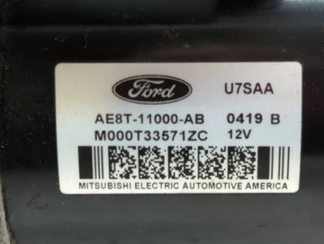 2011-2019 Ford Fiesta Car Starter Motor Solenoid OEM P/N:AE8T-11000-AB Fits Fits 2011 2012 2013 2014 2015 2016 2017 2018 2019 OEM Used Auto Parts