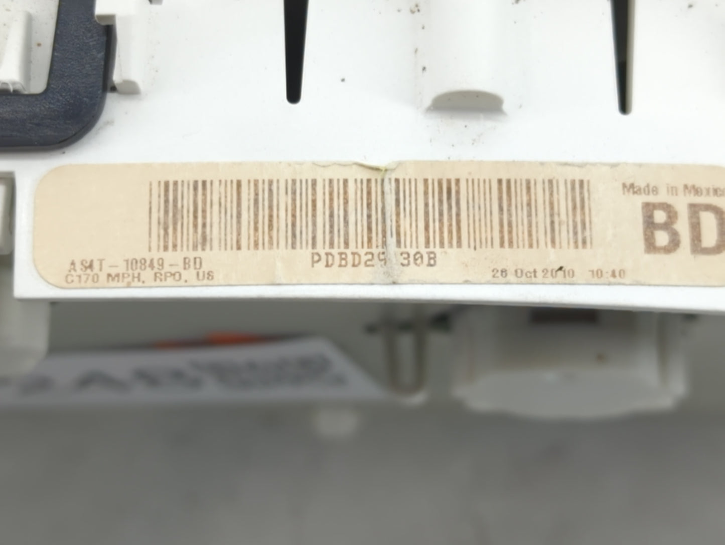 2010-2011 Ford Focus Instrument Cluster Speedometer Gauges P/N:AS4T-10849-BD Fits Fits 2010 2011 OEM Used Auto Parts - Oemus