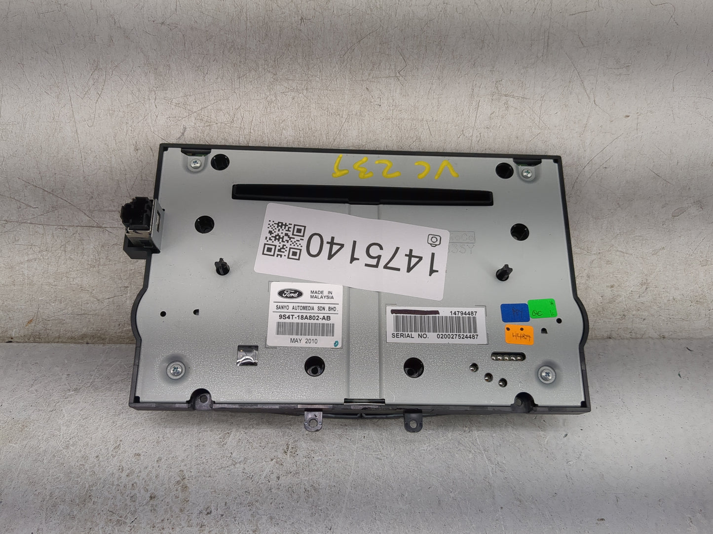 2009-2011 Ford Focus Radio Control Panel Black - Oemusedautoparts1.com