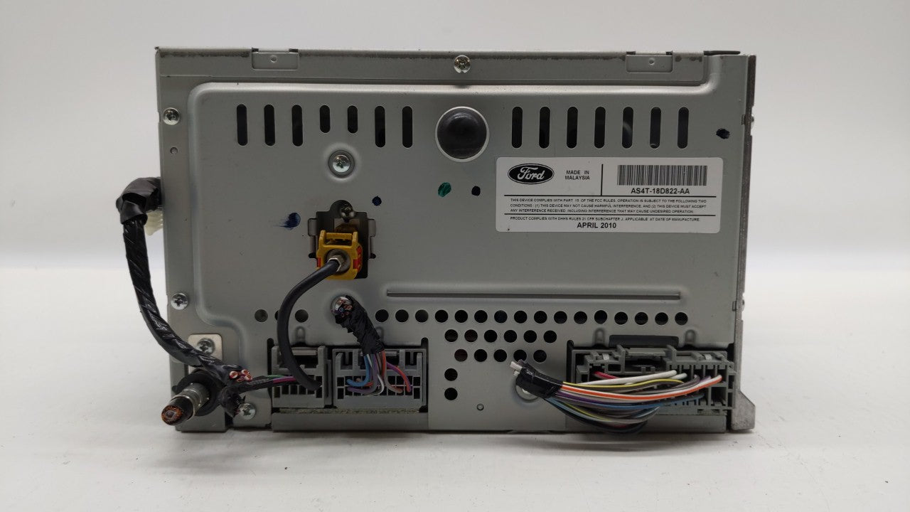 2010-2011 Ford Focus Radio AM FM Cd Player Receiver Replacement P/N:AS4T-18D822-AA Fits Fits 2010 2011 OEM Used Auto Parts -