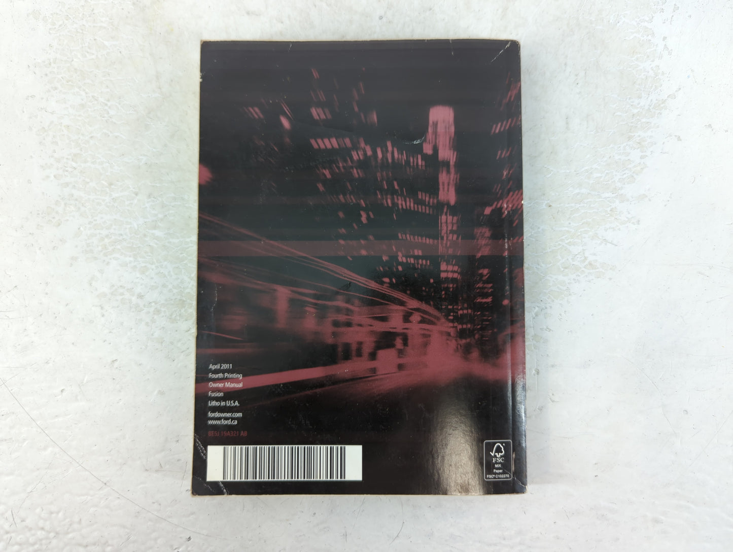 2011 Ford Fusion Owners Manual Book Guide P/N:BE5J 19A321 AB OEM Used Auto Parts - Oemusedautoparts1.com
