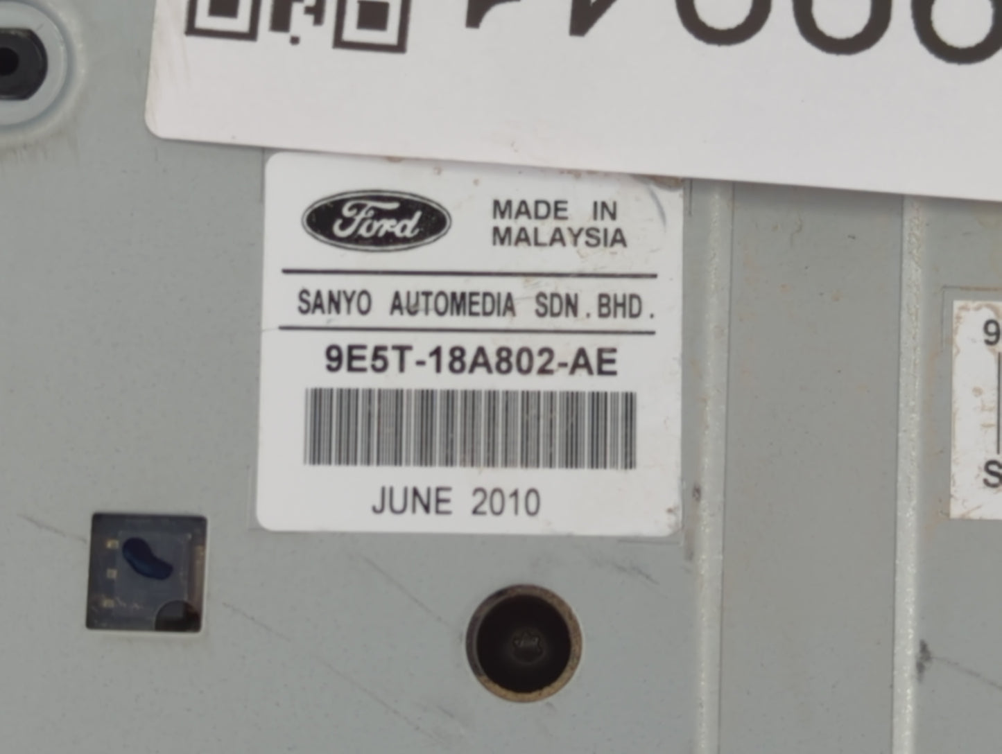 2010-2012 Ford Fusion Radio AM FM Cd Player Receiver Replacement P/N:9E5T-18A802-AE Fits Fits 2010 2011 2012 OEM Used Auto P