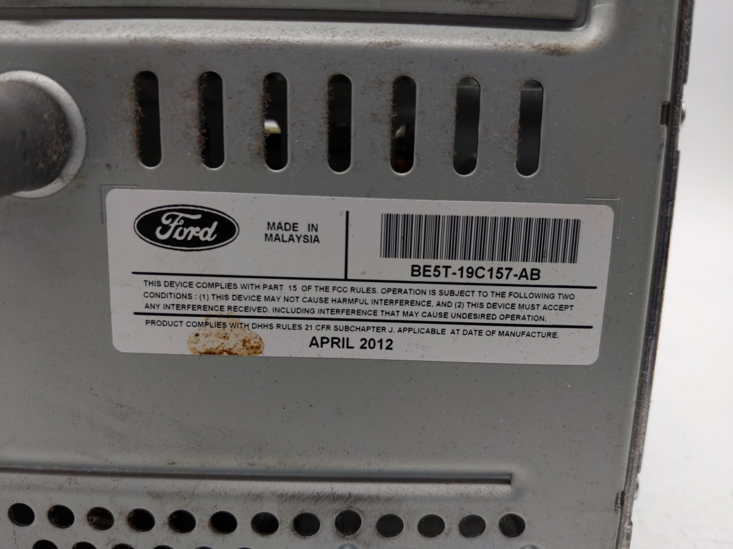 2010-2012 Ford Fusion Radio AM FM Cd Player Receiver Replacement P/N:BE5T-19C157-AB BE5T-18D822-AB Fits Fits 2010 2011 2012