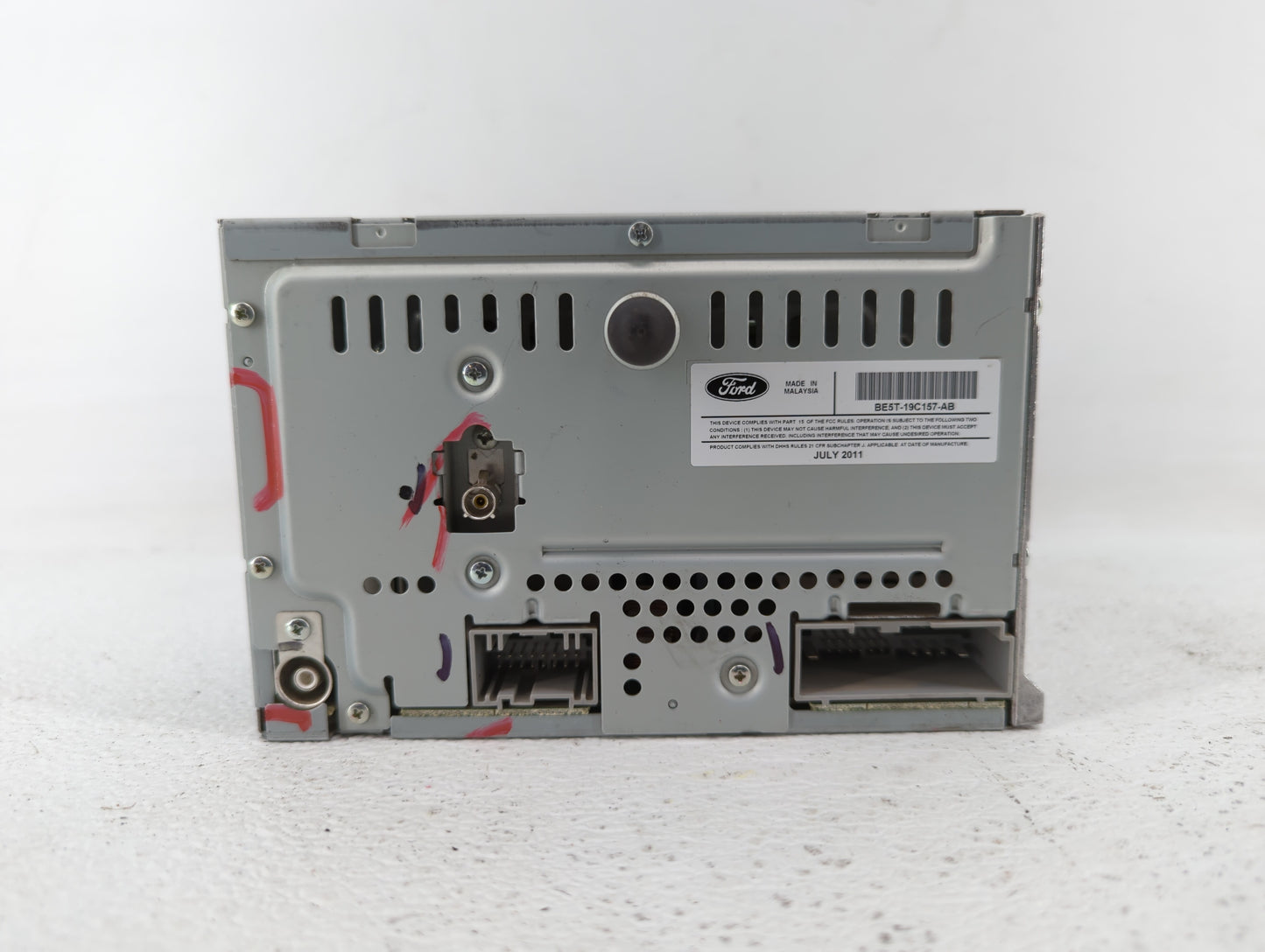 2010-2012 Ford Fusion Radio AM FM Cd Player Receiver Replacement P/N:BE5T-19C157-AB BE5T-19C157-AA Fits Fits 2010 2011 2012