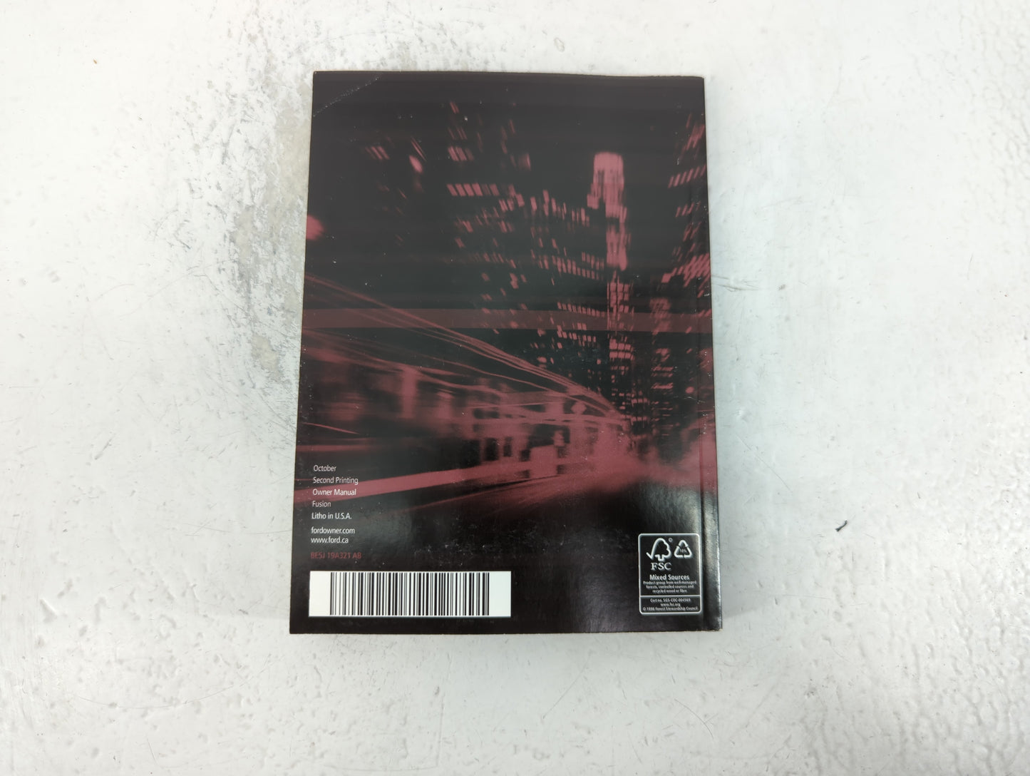 2011 Ford Fusion Owners Manual Book Guide P/N:BE5J 19A321 AB OEM Used Auto Parts - Oemusedautoparts1.com