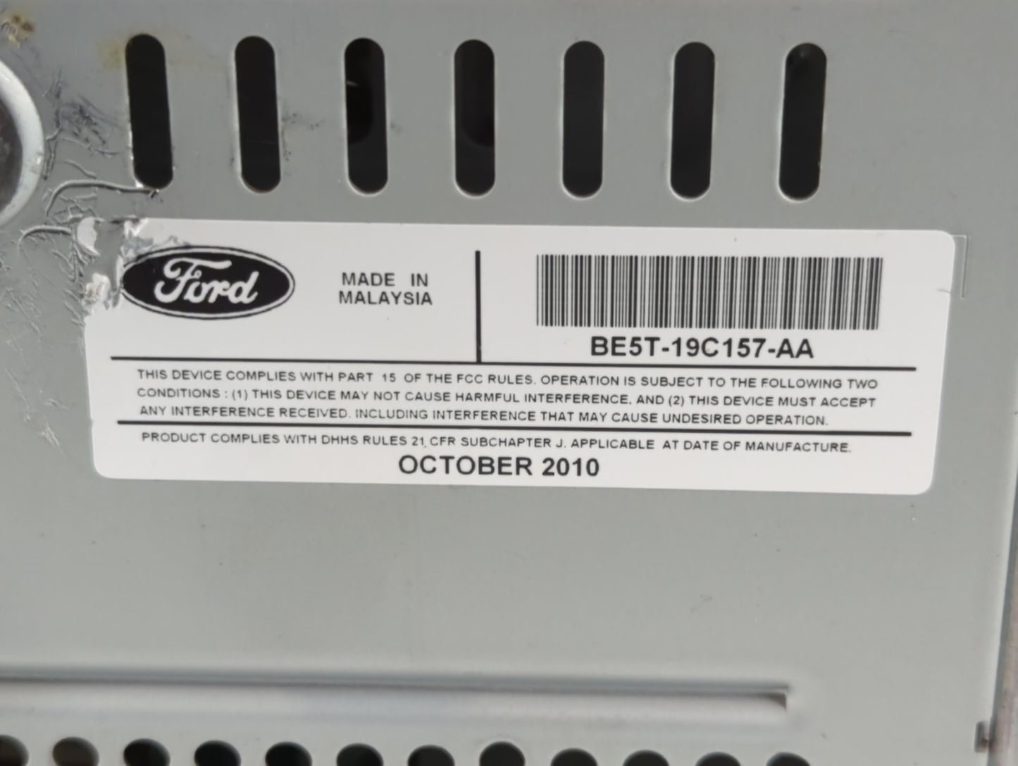 2011-2011 Ford Fusion Radio Control Panel - Oemusedautoparts1.com