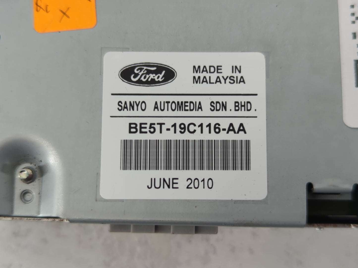 2010-2012 Ford Fusion Radio AM FM Cd Player Receiver Replacement P/N:BE5T-19C116-AA Fits Fits 2010 2011 2012 OEM Used Auto P