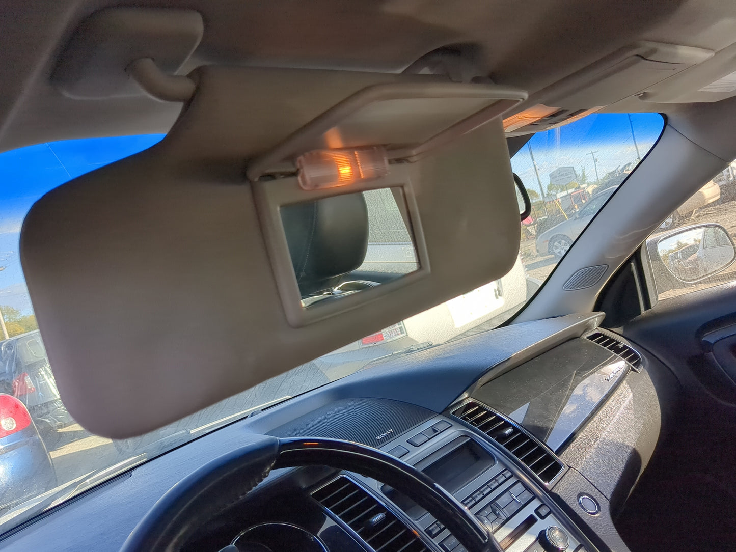 2010-2011 Ford Taurus Sun Visor Shade Replacement Driver Left Mirror Fits Fits 2010 2011 OEM Used Auto Parts - Oemusedautopa