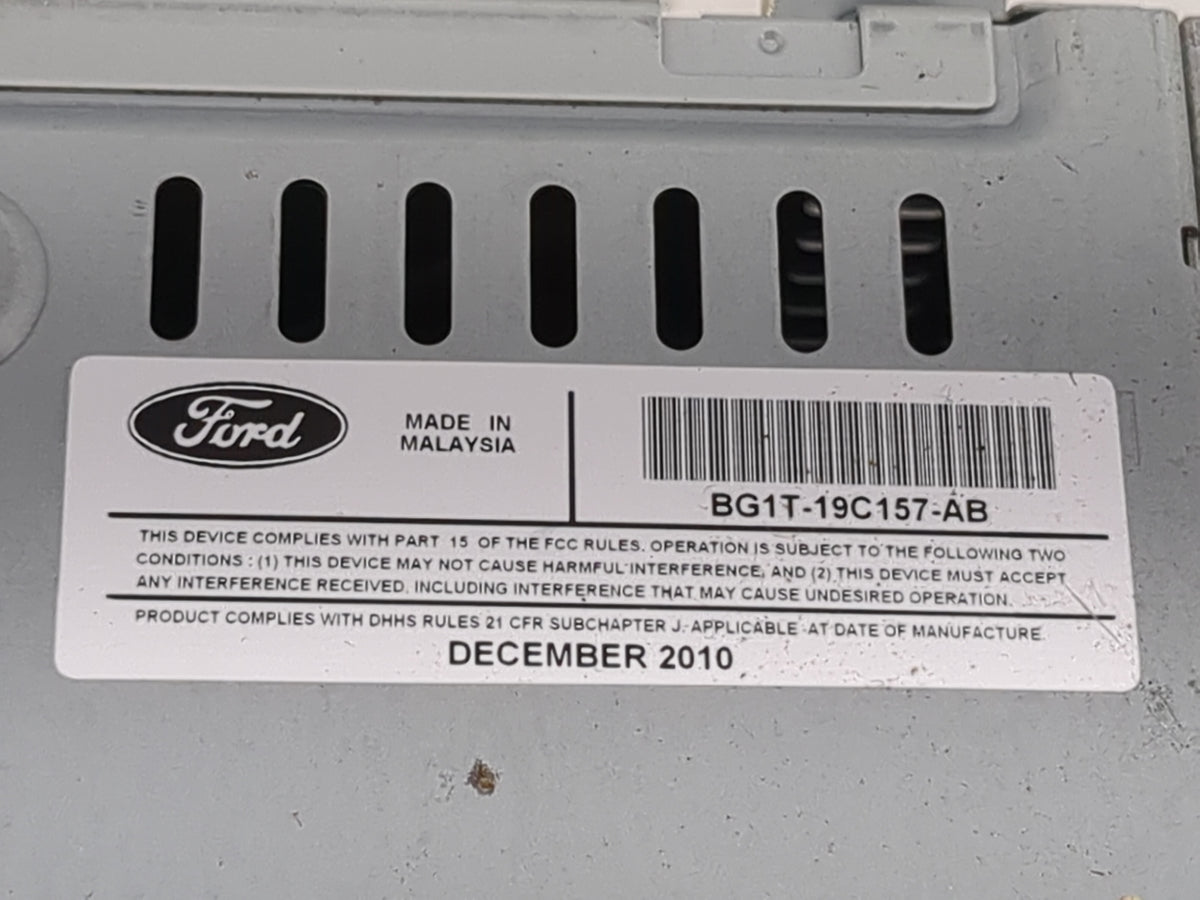 2011-2012 Ford Taurus Radio AM FM Cd Player Receiver Replacement P/N:BG1T-19C157-AB Fits Fits 2011 2012 OEM Used Auto Parts